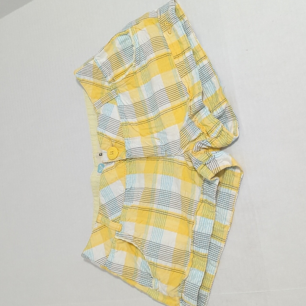 Roxy Yellow Plaid Junior's Women's Size 3
